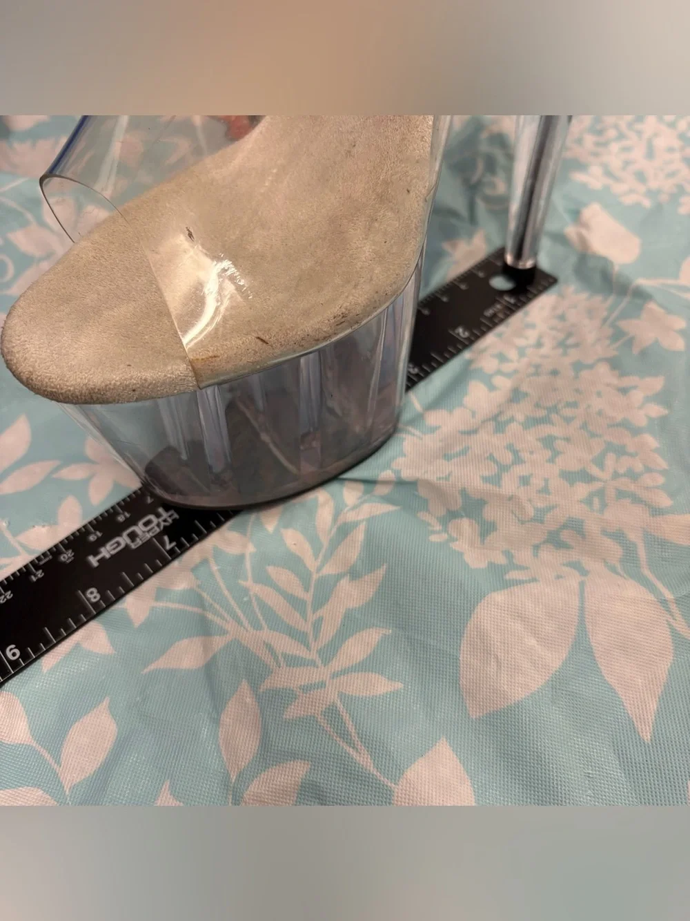 Pleaser clear platforms Size 8
